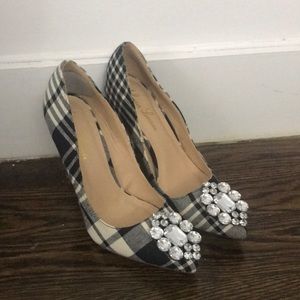 Lauren Lorraine plaid pumps; size 7.5 (US).
